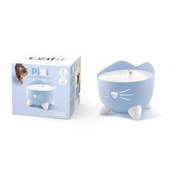 Catit Pixi Water Fountain for Cats Light Blue