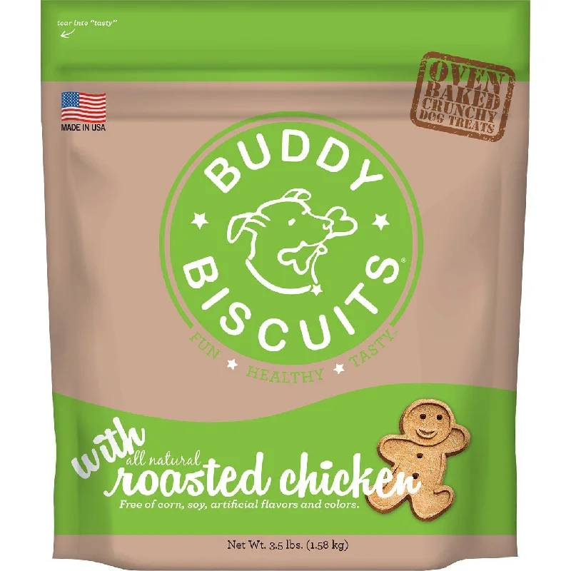 Cloud Star Buddy Biscuits Oven Baked Roasted Chicken Dog Treats, 3.5lb