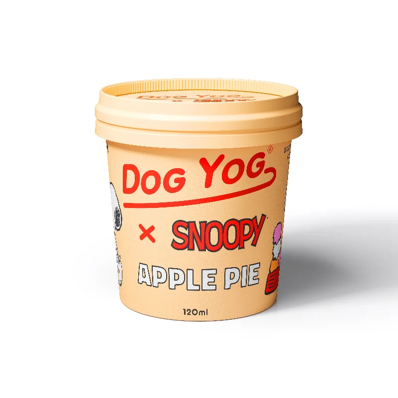 Dog Yog Snoopy Frozen Apple Pie Flavour Dog Ice Cream Treat 120ml