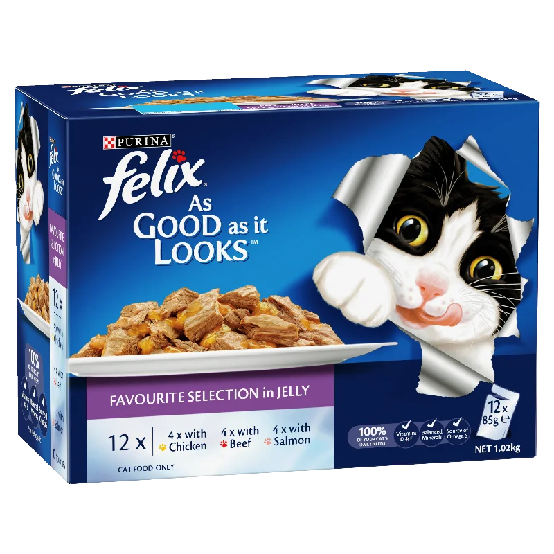 Felix As Good As It Looks Favourite Selection Adult Wet Cat Food 85g x 12