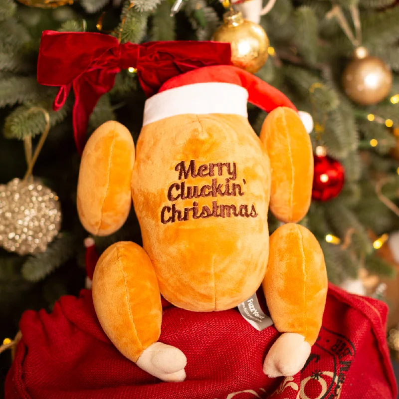 FuzzYard Merry Cluckin’ Christmas Turkey Toy