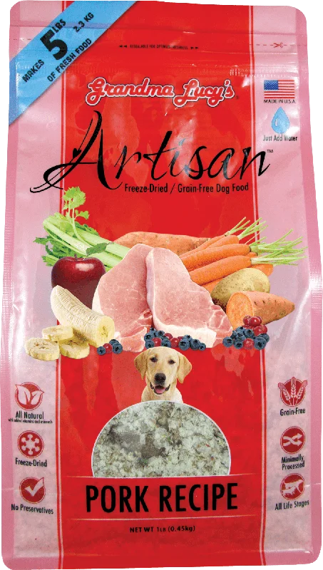 Grandma Lucy's Artisan Grain Free Pork Freeze Dried Dog Food