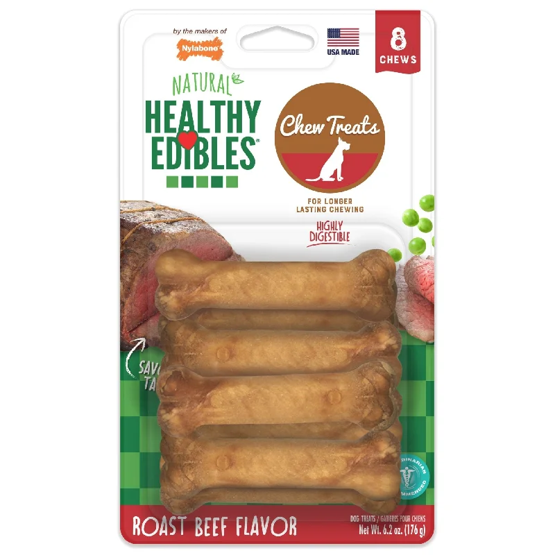 Nylabone Healthy Edibles, Petite (3.5"), 8 pack