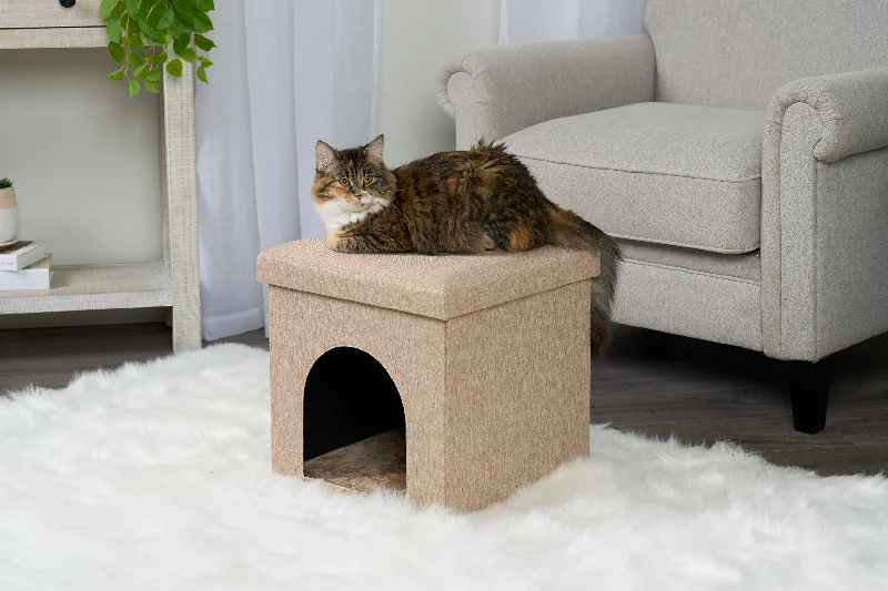 Pet House Footstool Ottoman Hideaway