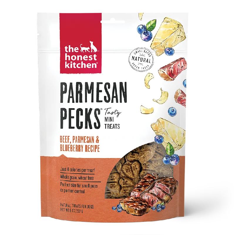 The Honest Kitchen Parmesan Pecks Beef & Blueberry Recipe Dog Treat, 8oz