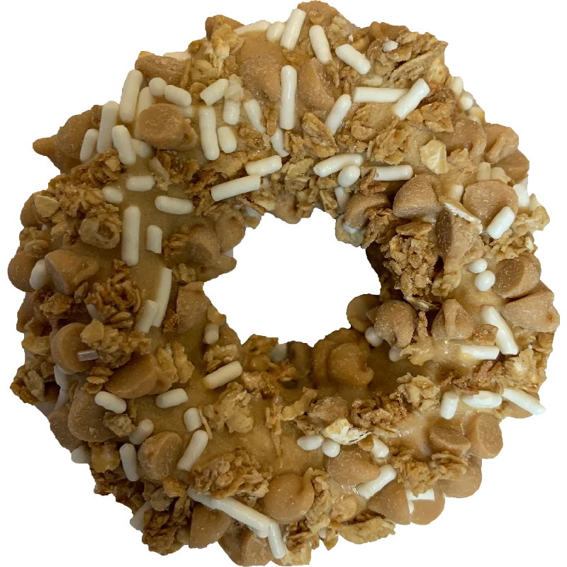 K9 Granola Factory Donut Shop Gourmet Donut For Dogs, Double Peanut Butter Crunch