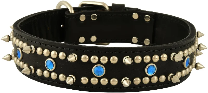 Latigo Protector Spiked, Studded & Jeweled Collar