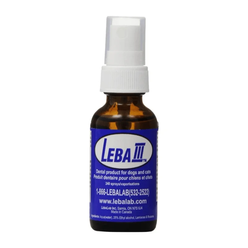 LEBA 3 Dental Spray For Dogs & Cats - 1 oz