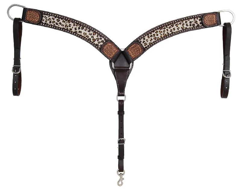 Rafter T Leopard Contoured Breast Collar