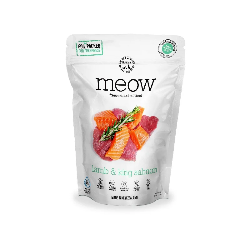 Meow Freeze Dried Cat Food Lamb & King Salmon 50g