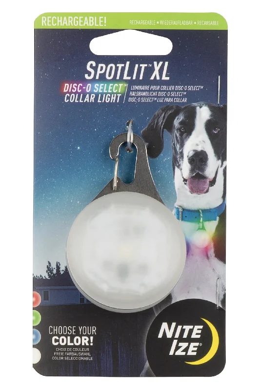 Nite Ize SpotLit XL Rechargeable Disc-O Select LED Collar Light