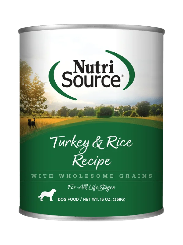 NutriSource Turkey & Rice Canned Dog Food