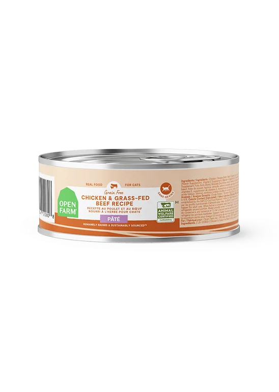 Open Farm Grain Free Chicken & Grass-Fed Beef Pate Wet Cat Food