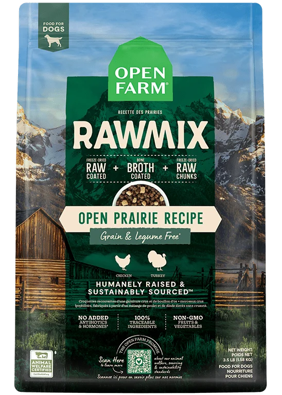 Open Farm Grain-Free RawMix Open Prairie Recipe Dog Food