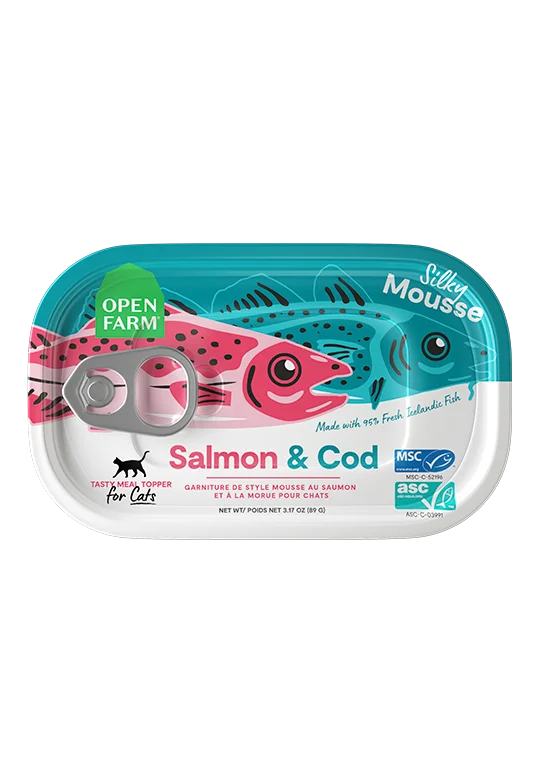 Open Farm Grain Free Salmon & Cod Wet Topper for Cats