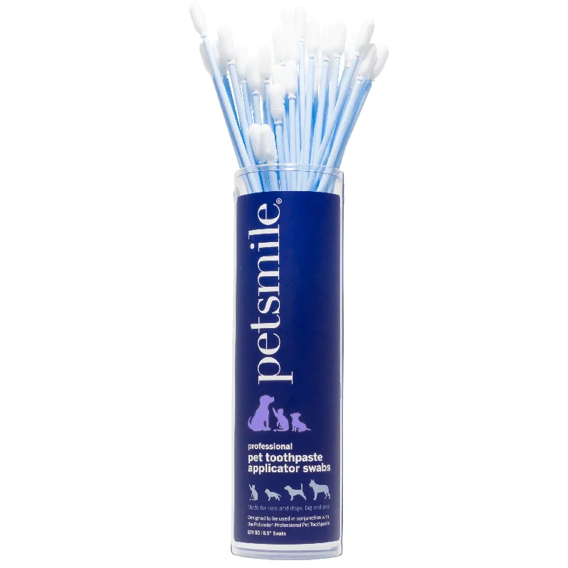 Petsmile Professional Toothpaste Applicator Swabs for Dogs and Cats 50 Pack