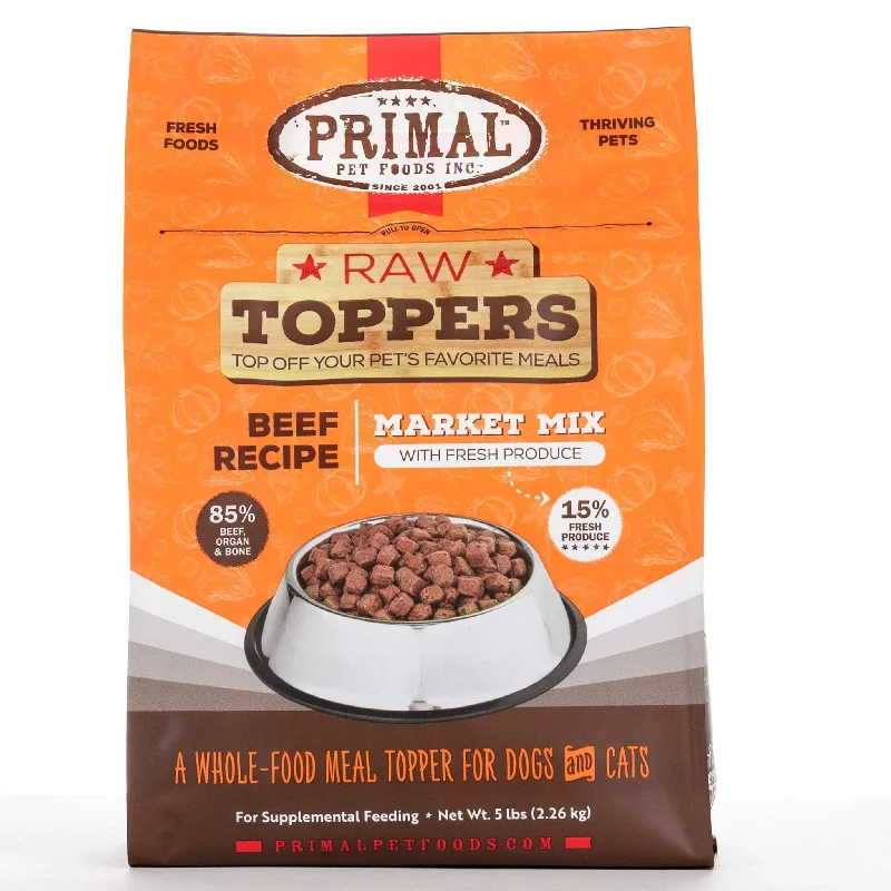 Primal Beef Market Mix Raw Frozen Topper