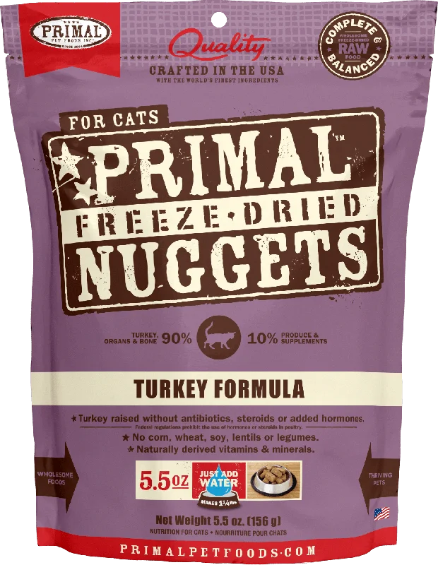 Primal Freeze Dried Nuggets Grain Free Turkey Formula Cat Food