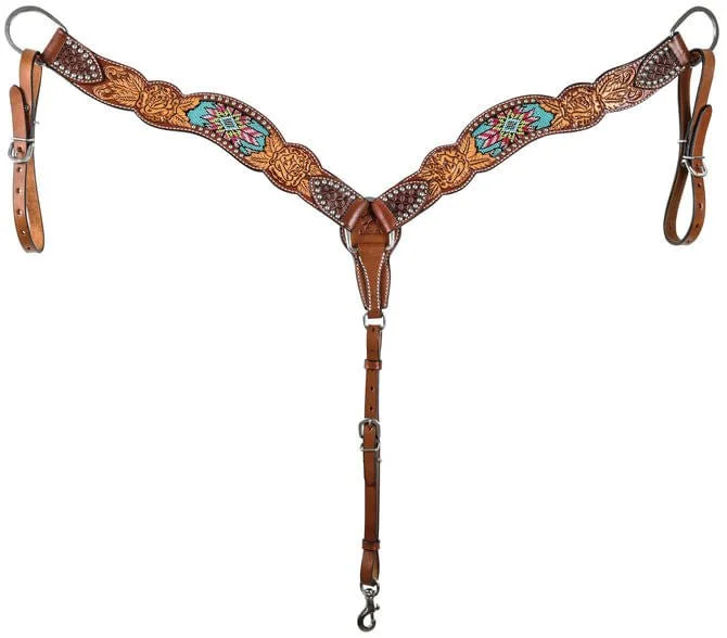 Rafter T Beaded Inlay Breast Collar