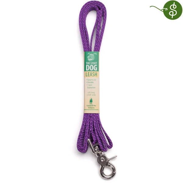 5/8" Stout Leashes with Scissor Snap (Retail Ready)