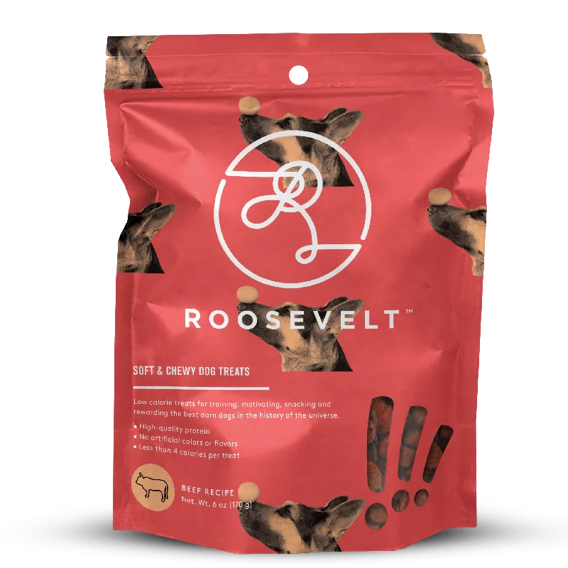 Roosevelt Soft & Chewy Dog Treats Beef Recipe