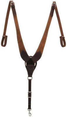 Rough Out Oiled Canyon Rose Pulling Breast Collar