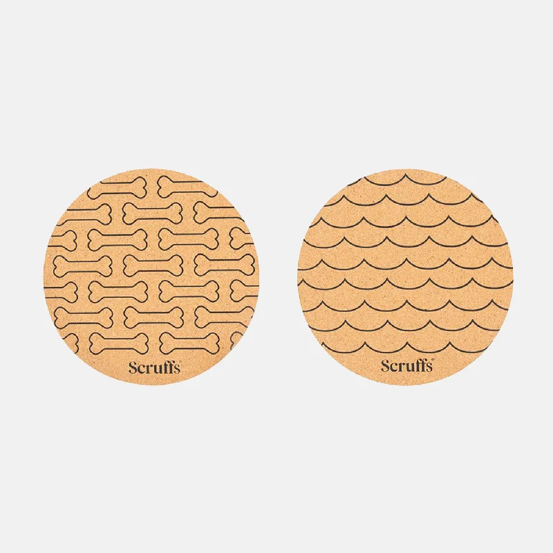 Scruffs Wave & Bone Cork Placemats - Set of Two