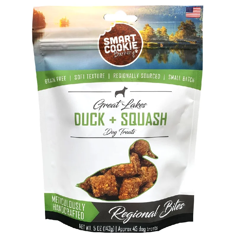 Smart Cookie Barkery Regional Bites Great Lakes Duck & Squash Treats For Dogs, 5oz