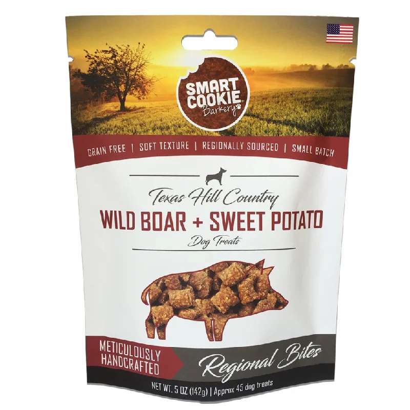 Smart Cookie Barkery Regional Bites Texas Hill Country Wild Boar & Sweet Potato Treats For Dogs, 5oz