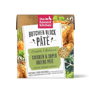 The Honest Kitchen Butcher Block Pate Chicken & Super Greens for Dogs