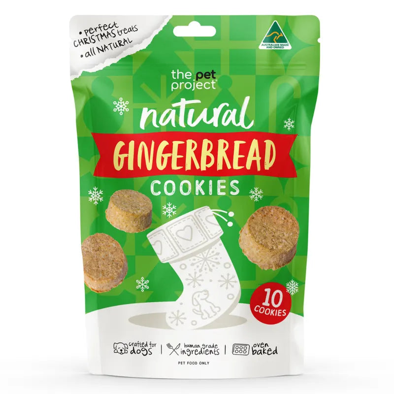 The Pet Project Christmas Gingerbread Cookies 10 Pack Dog Treats