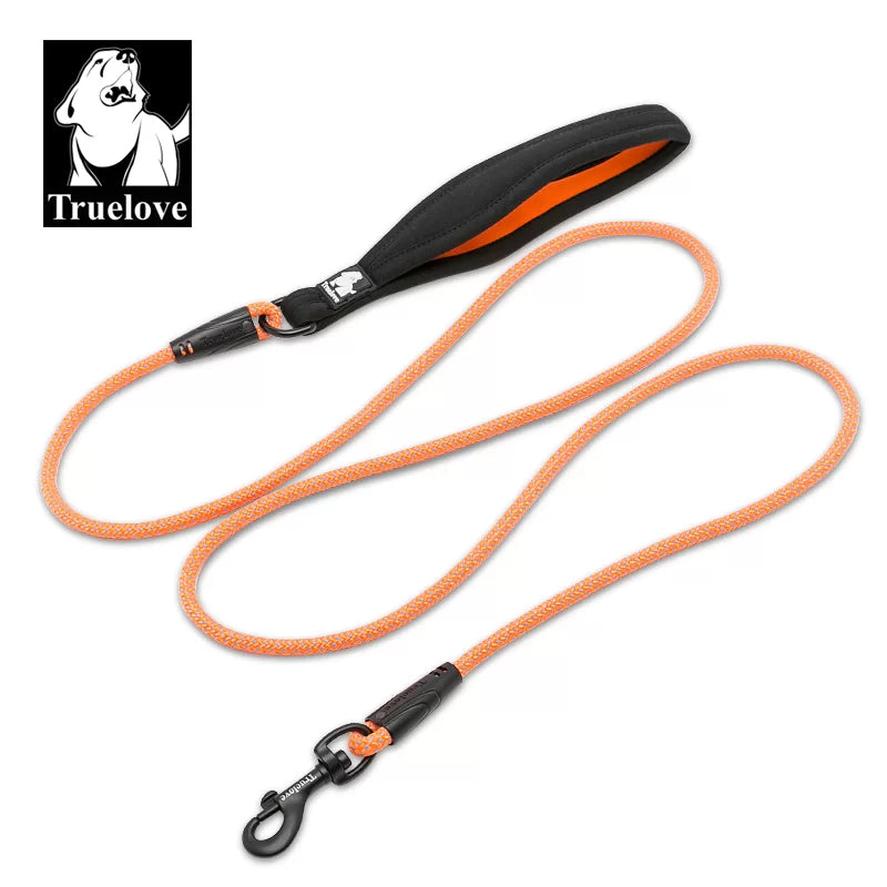 TrueLove Rope Dog Leash - Reflective and Soft Neoprene Comfort Handle TLL2571