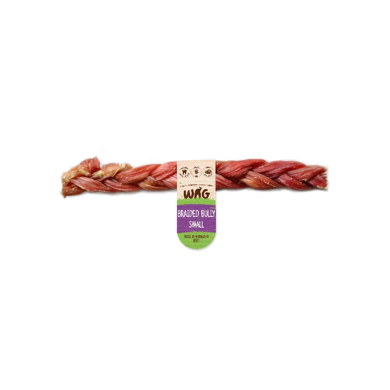 Wag Braided Bully Stick Regular Dog Treat