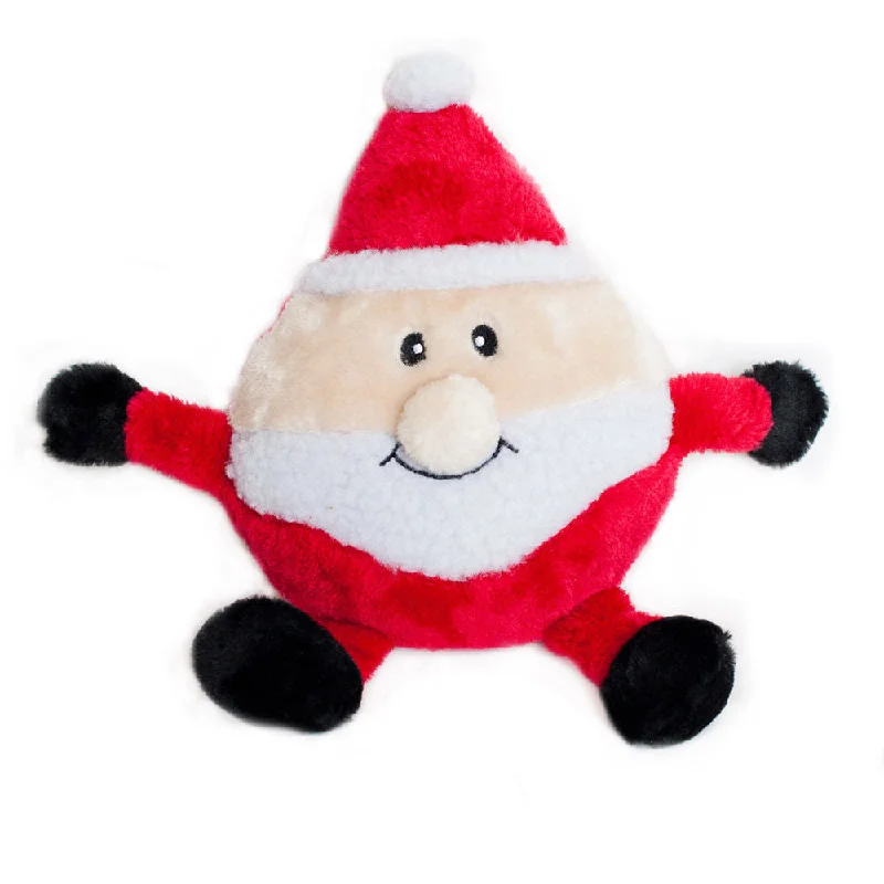 Zippy Paws Christmas Brainey Santa Soft Squeaky Dog Toy